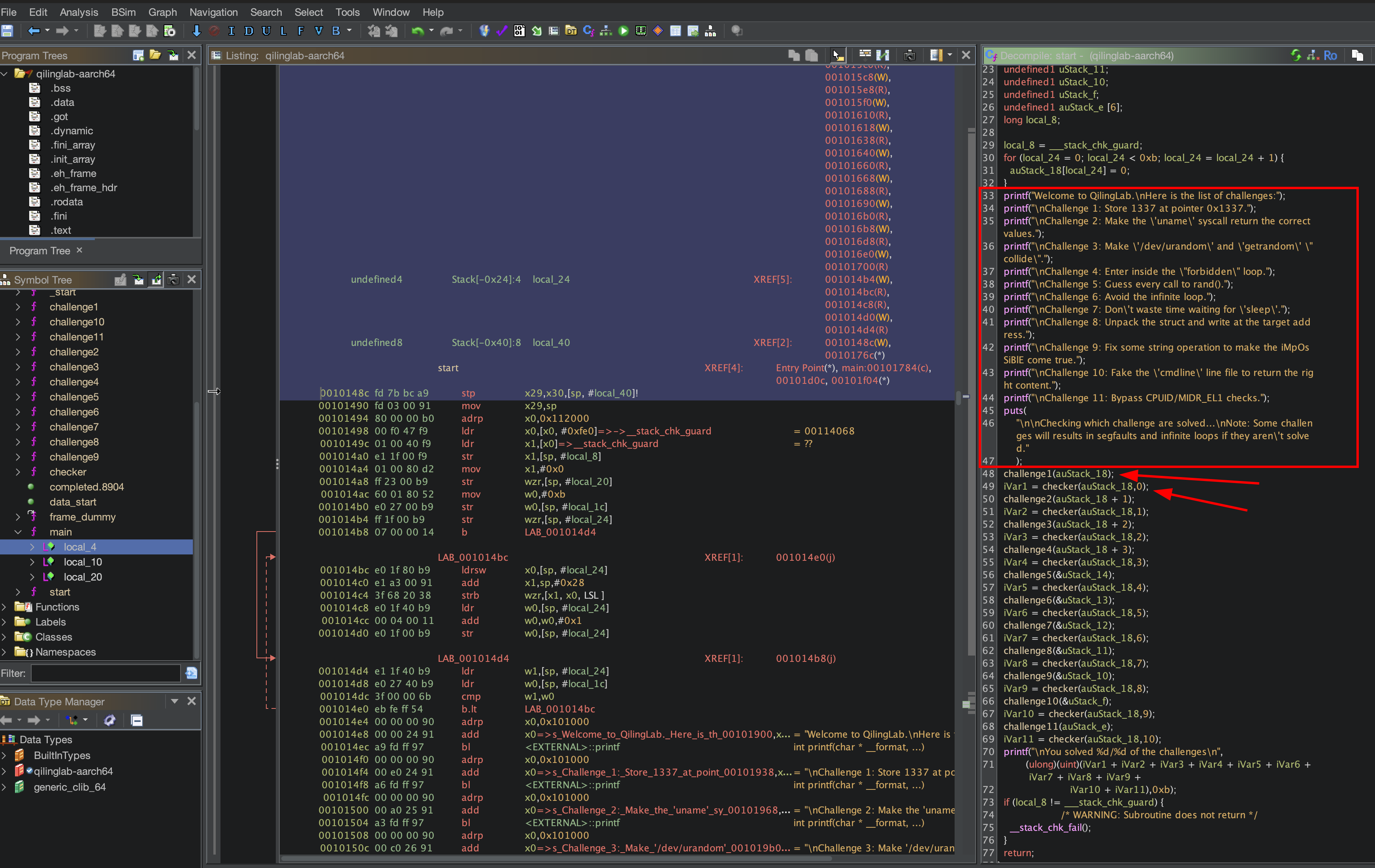 start function