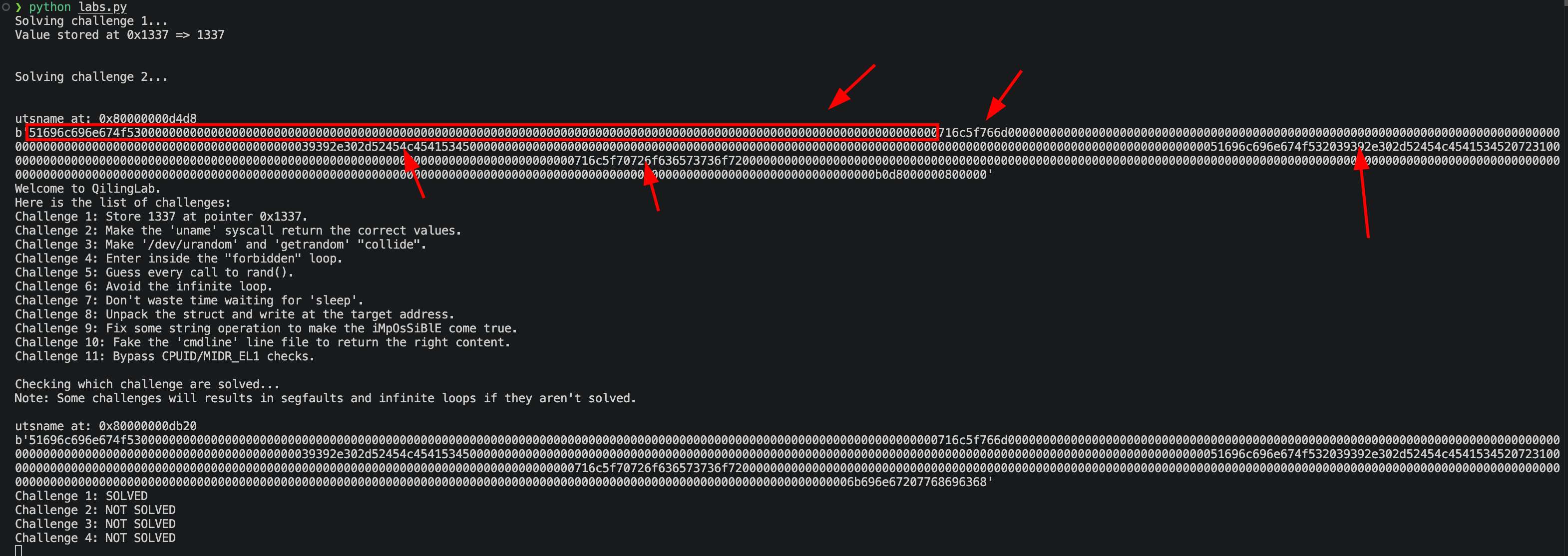 null padding