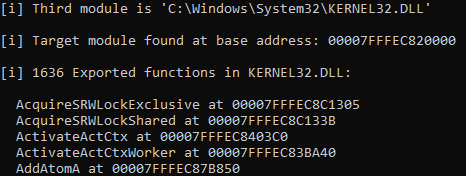kernel32 exported functions